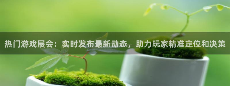 蓝冠娱乐咨询：热门游戏展会：实时发布最新动态，助力玩家精准定