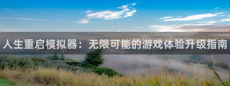 蓝冠娱乐登录网址：人生重启模拟器：无限可能的游戏体验升级指南